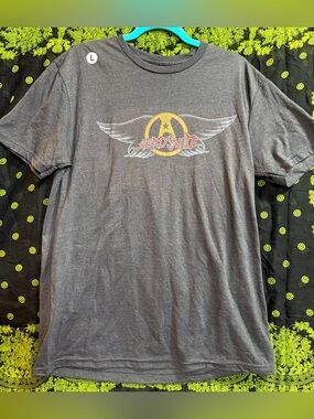 Aerosmith Vintage Wings Logo T-shirt Size L